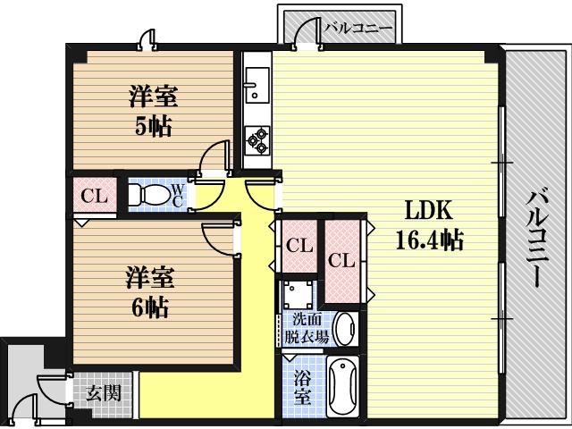 ユンヌ・ホワイエの間取り