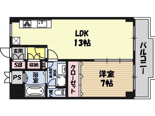 サニーハイツ緑橋の間取り