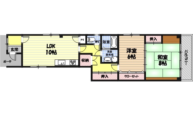 レジデンスSの間取り