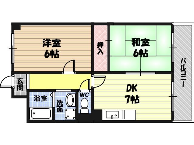 ラ・ビスタ城東の間取り