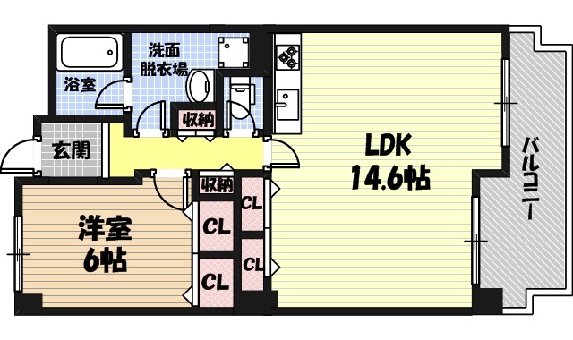 京橋アドバンス21の間取り