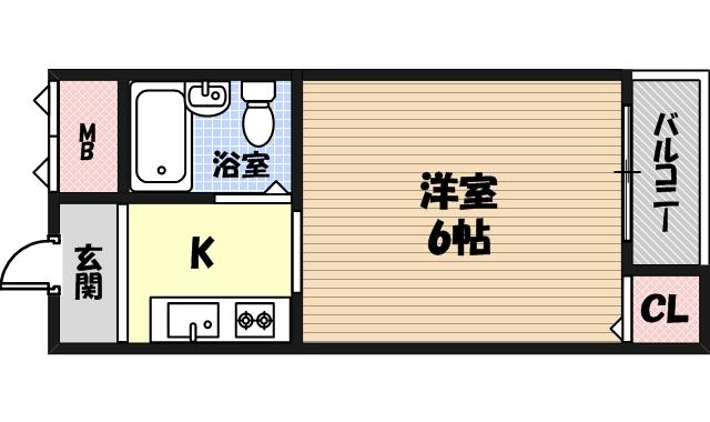 マンション五番館の間取り