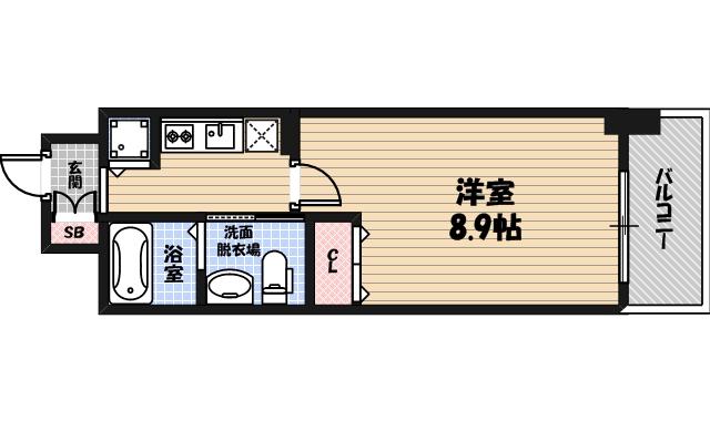 ルクレ京橋の間取り