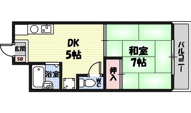 YKマンションの間取り