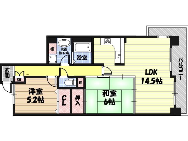 パードレ関目の間取り