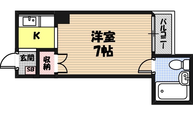 エルベコート関目の間取り
