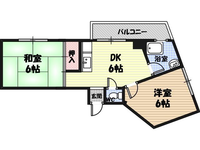 今清マンションの間取り