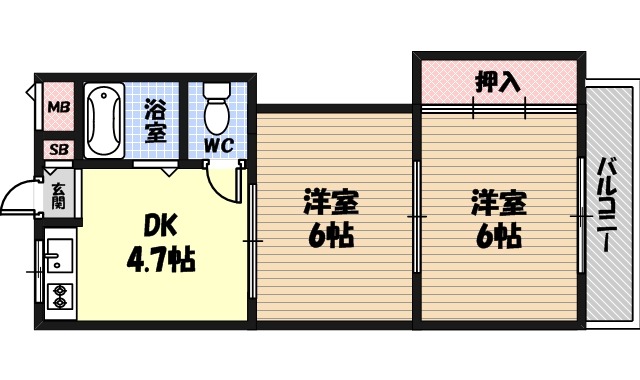 カンナハイツの間取り