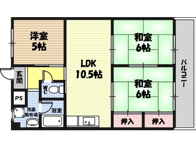 アビタ山本関目の間取り