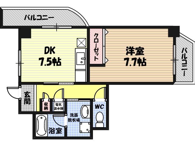 プルミエール関目の間取り