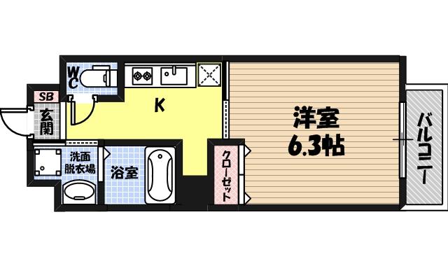 ヴァンスタージュ関目の間取り