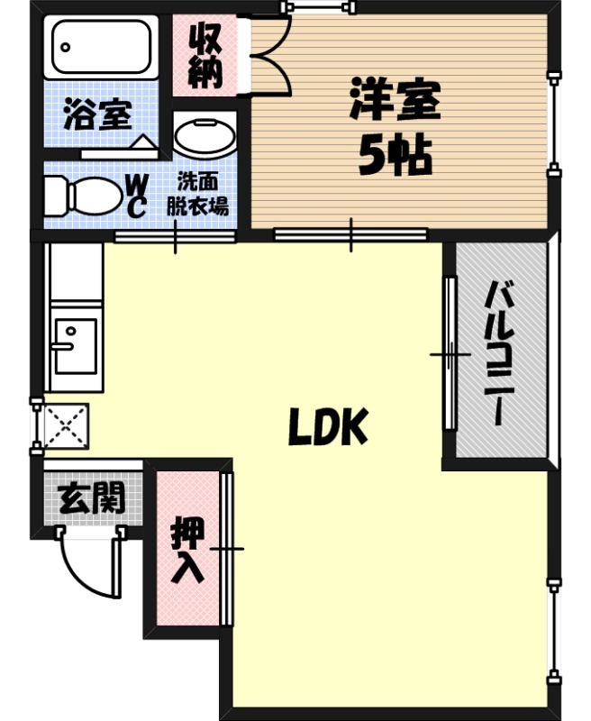 コスモハイツ今福の間取り