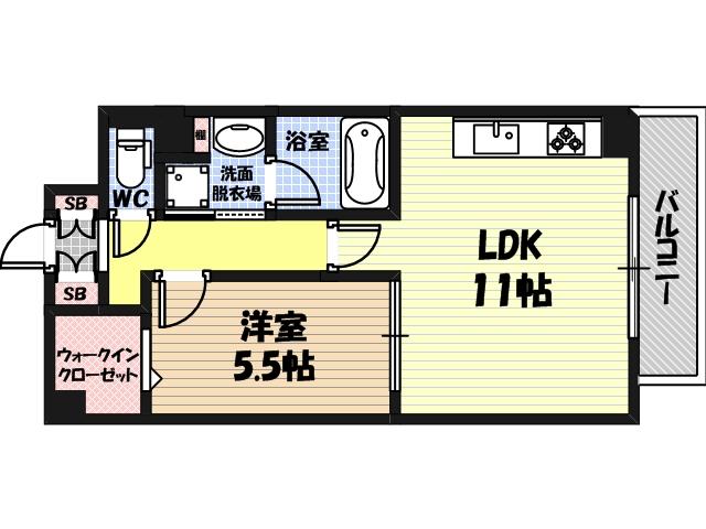 グランプラス京橋の間取り