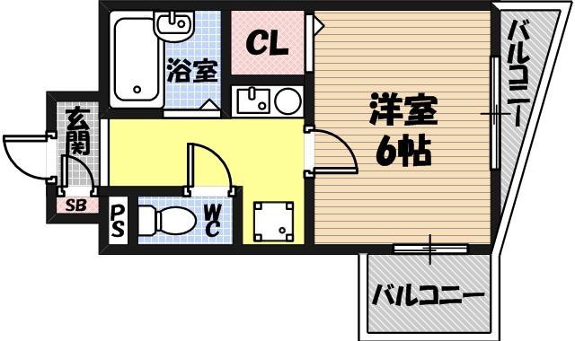 キャッスルプラザ壱番館の間取り