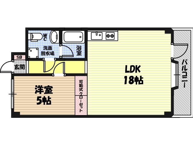NOVA京橋の間取り