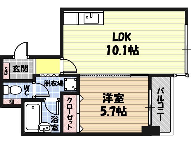 グランピア中央の間取り