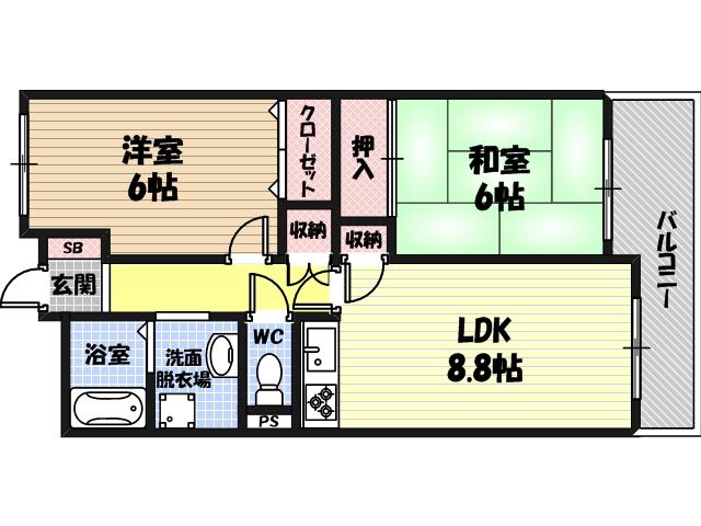 サンシード城東の間取り