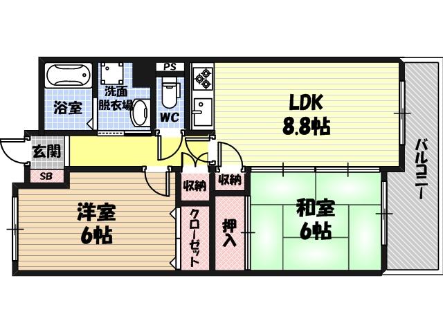 サンシード城東の間取り