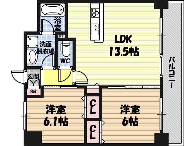 エルシェ柳本の間取り
