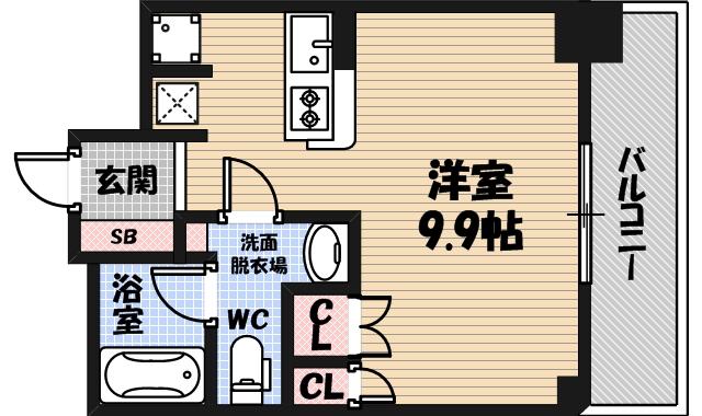 セイワパレス京橋コルティーレの間取り