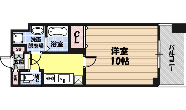 Lasante京橋の間取り
