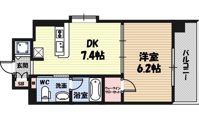 セイワパレス大阪城北の間取り