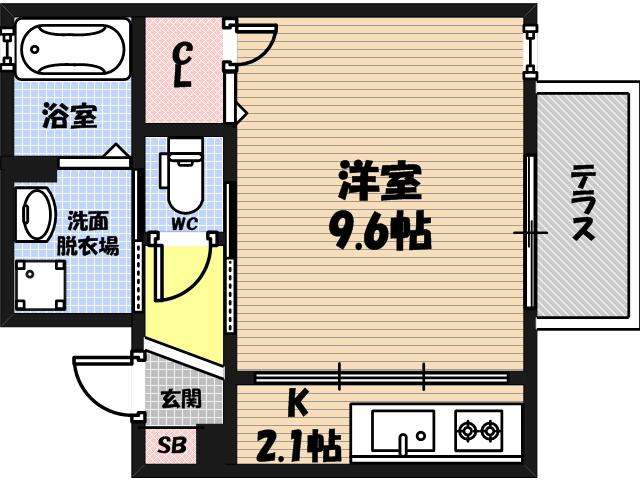 シャーメゾン城東の間取り