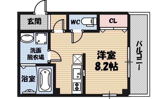 クライス横堤の間取り
