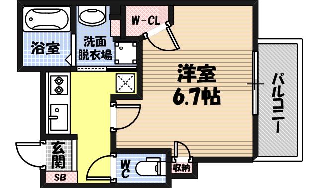 SOAR城東蒲生の間取り