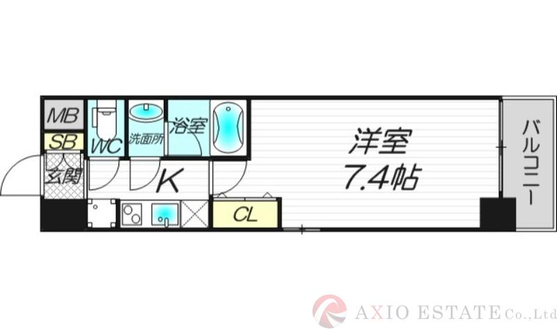 中津の完工年月(2015年3月)築の賃貸マンションの間取り