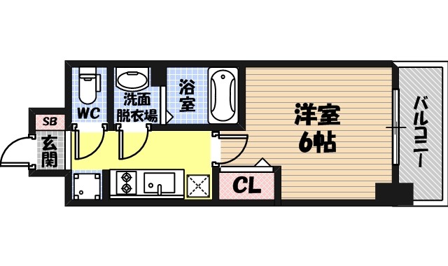 レオンコンフォート京橋イーストの間取り