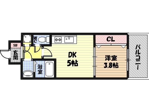 セレニテ京橋クレアの間取り