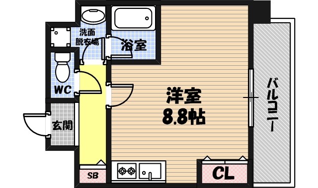 CREA放出西の間取り