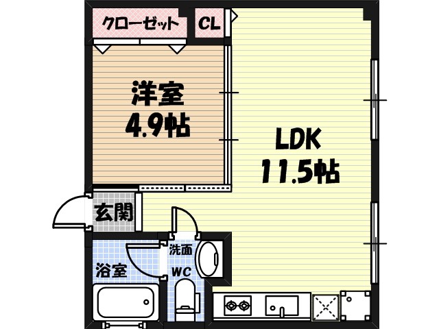 HGTコート今福の間取り