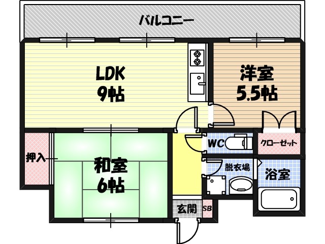 メゾンコトブキ新森の間取り