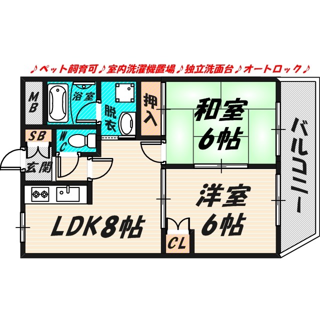 シビルコートの間取り