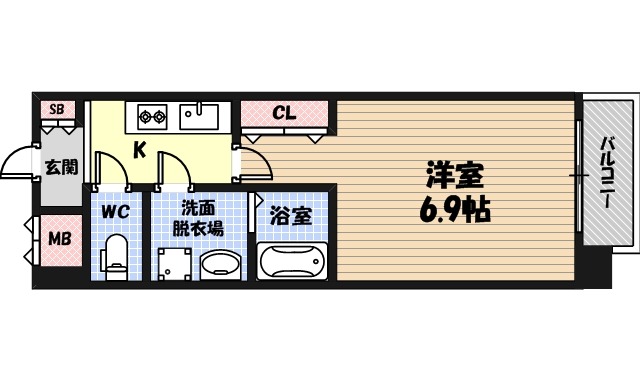 Live Casa城東中央の間取り
