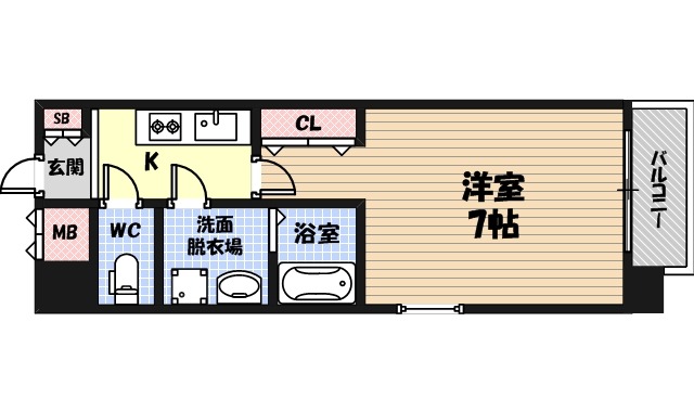 Live Casa 城東中央の間取り