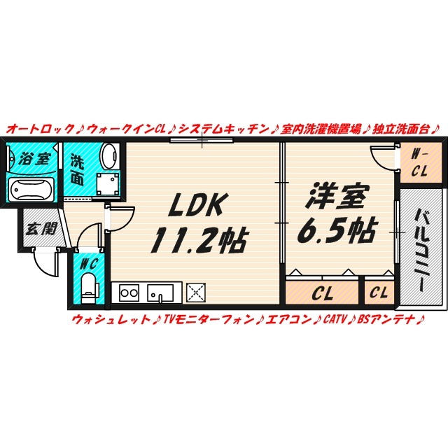 フジパレス恵比寿の間取り