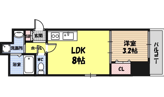 コートエスト都島の間取り