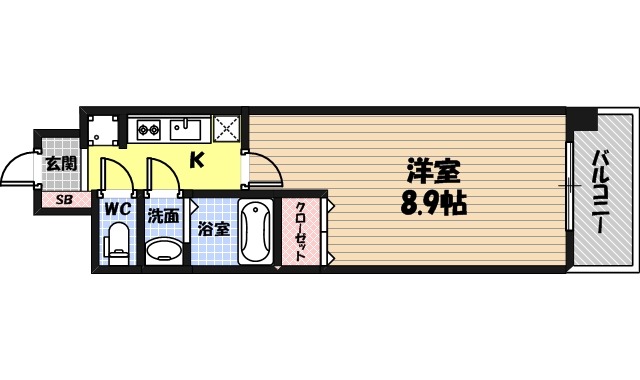 スプランディッド京橋EASTの間取り