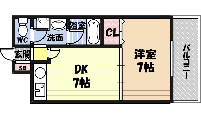 ハイツジョイフルの間取り