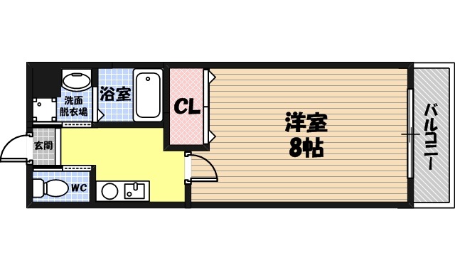 Fr.imp大阪城東の間取り