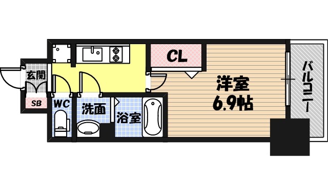 スワンズシティ大阪城コスタの間取り