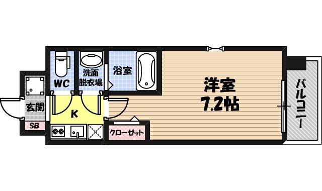 フォーリアライズ城東ファインの間取り