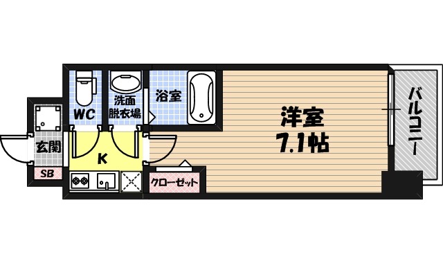 フォーリアライズ城東ファインの間取り