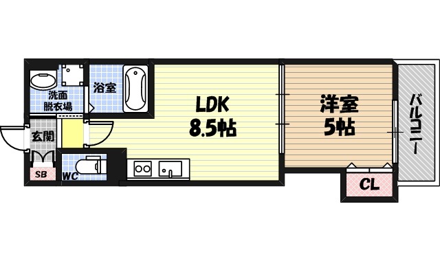 ピレーネ諸口の間取り
