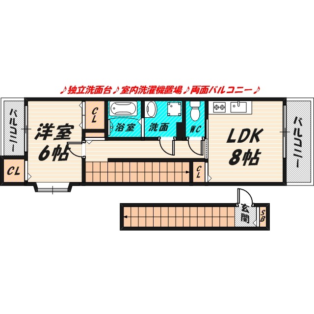 スズビル新森の間取り