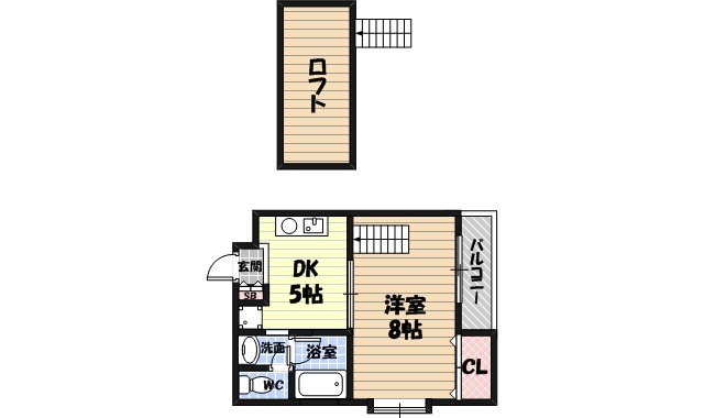 放出東の完工年月（2003年4月）築の賃貸マンションの間取り