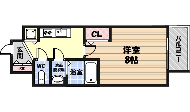 カーサレグラス城東セントラルの間取り